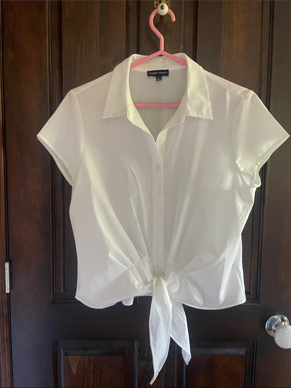 Modern works button down blouse